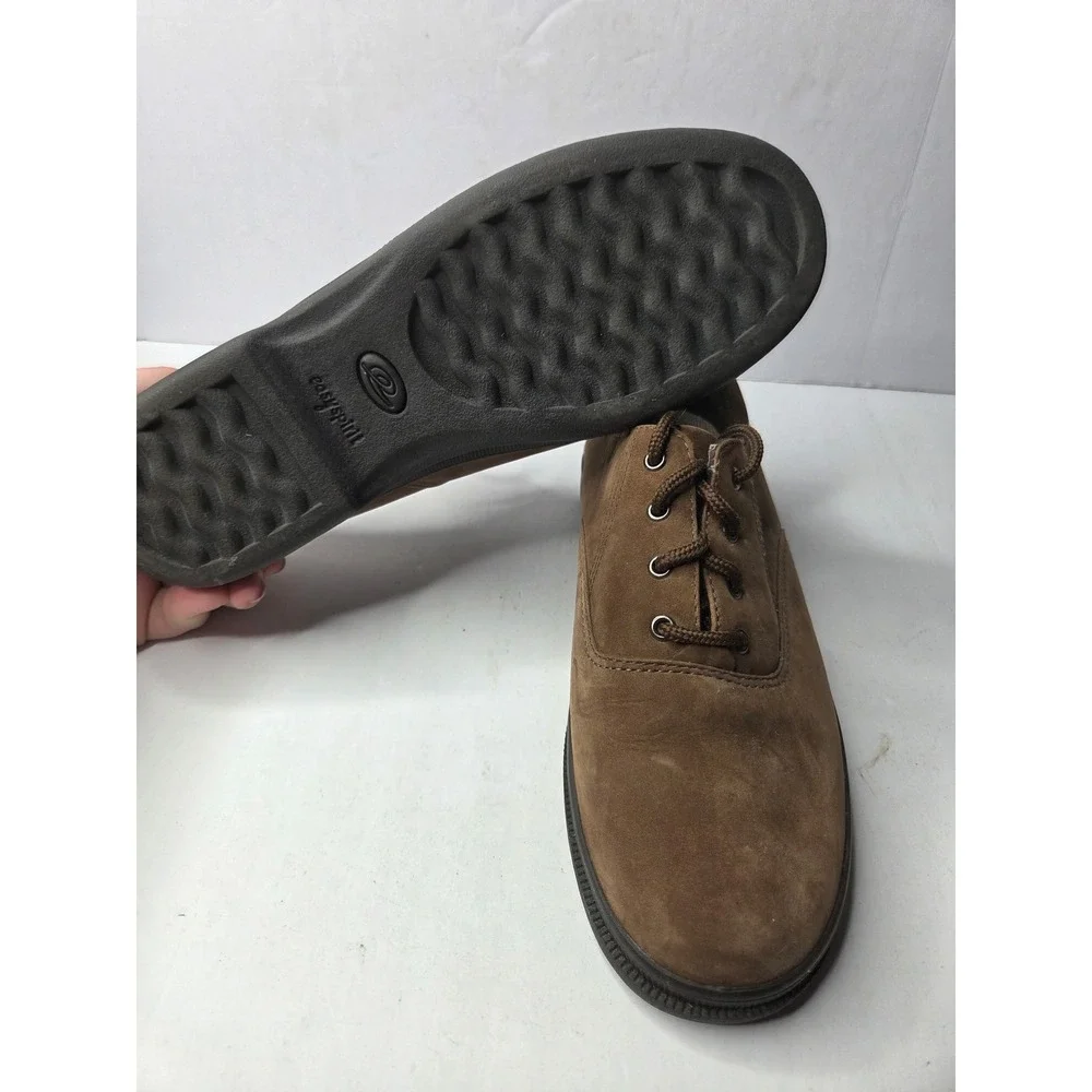 Easy Spirit Mens Brown Suede Lace Up Casual Oxford Shoes Size‎ 8 M